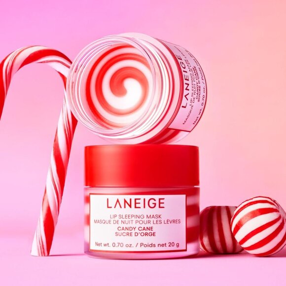 Laneige Candy Cane Lip Sleeping Mask NIB Limited Edition X1 - Picture 2 of 5